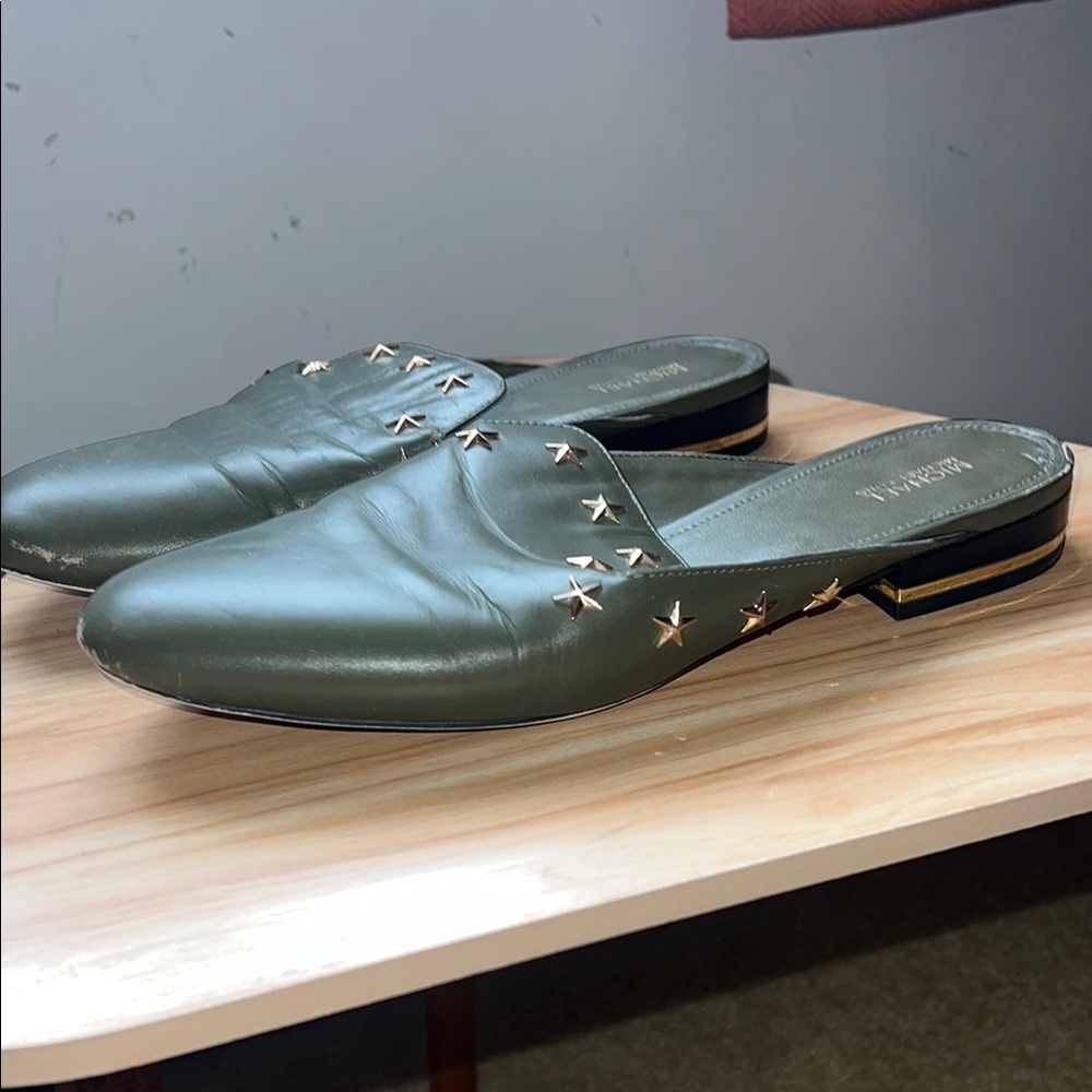 Michael Kors Green Star-Studded women’s Loafers